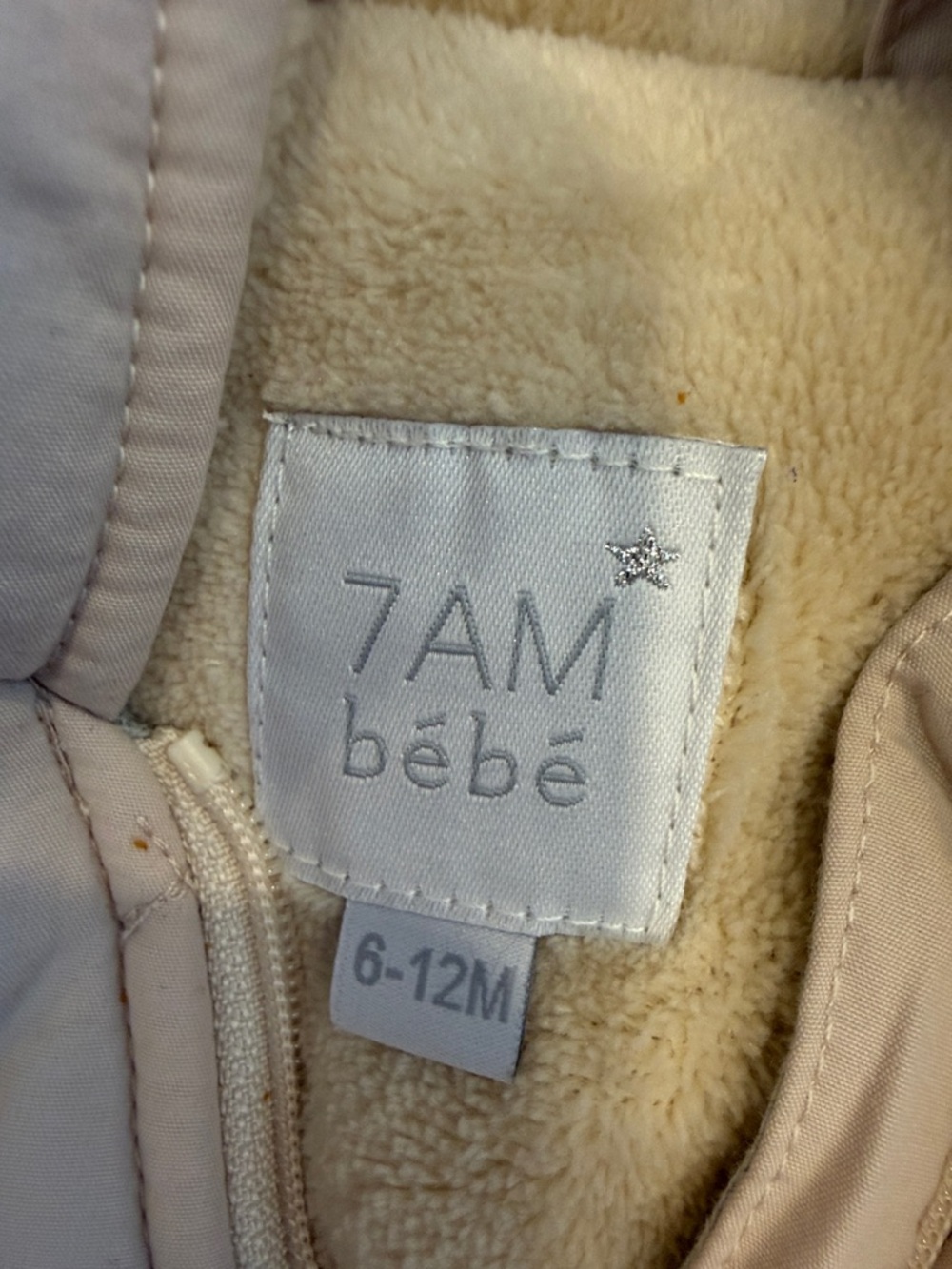 7 AM Enfant Bebe snowsuit Tan - Size 6-12 Months - C39-069 - Picture 3 of 9